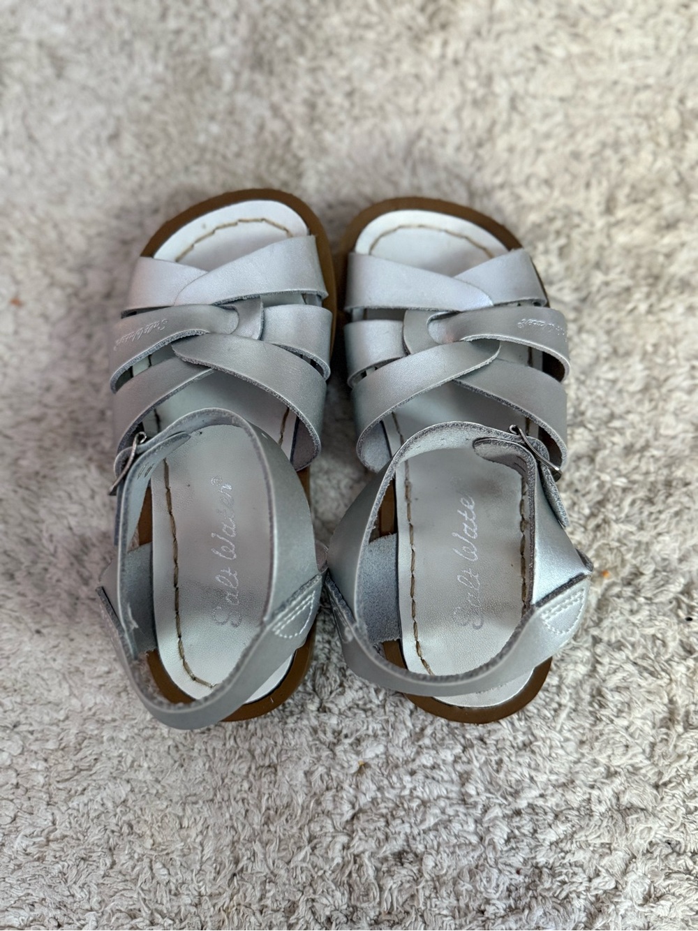 Salt Water Original Silver Toddler Sandals - Picture 2 of 3